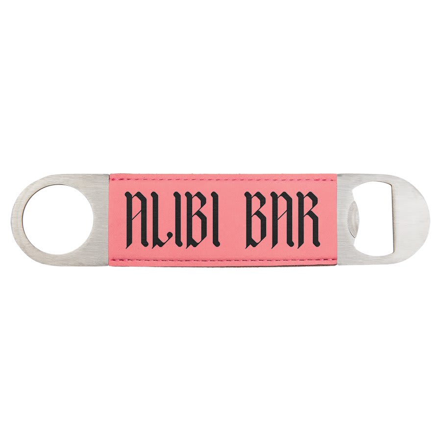 Leather Bottle Opener 7"